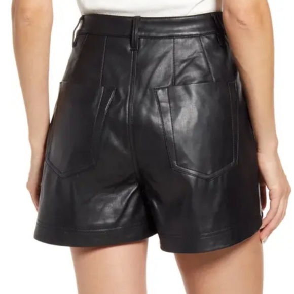 Black Lita Faux Leather Shorts | Poshmark